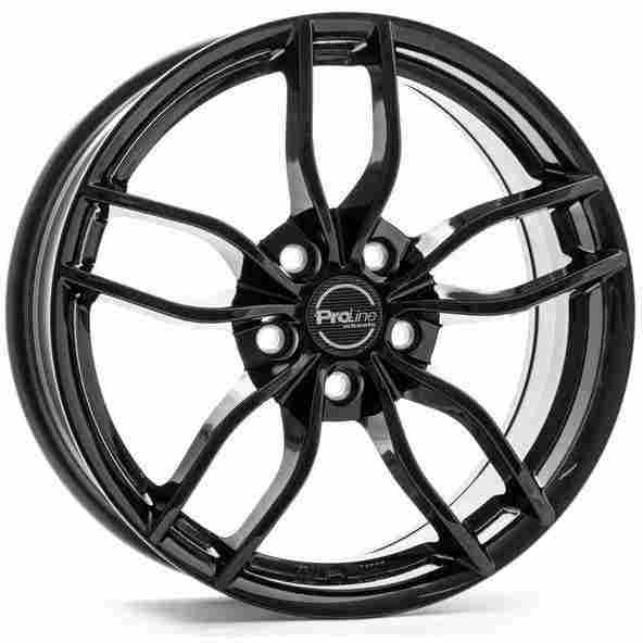 Proline ZX100 farba: Black Glossy 7x17 5x108 ET45